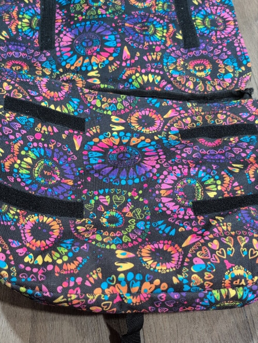Yak Pak Black Multicolor Mandala Crossbody Bag - Picture 5 of 7